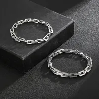 Rock Streetwear Titanium Steel Geometric Men's Bracelets Necklace main image 5