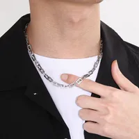 Rock Streetwear Titanium Steel Geometric Men's Bracelets Necklace main image 4