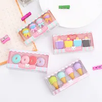 1 Set Cartoon Learning Tpr Cartoon Style Eraser main image 1