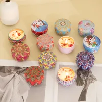 Candle Retro Printing Wax Home Decor main image 2