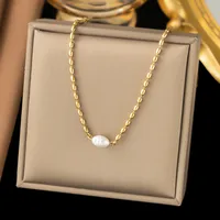Wholesale Jewelry U Shape Heart Shape Simple Style Acrylic Artificial Rhinestones Plastic 304 Stainless Steel 18K Gold Plated Pendant Necklace Plating Inlay sku image 34