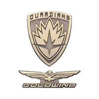 Simple Style Letter Badge Alloy Plating Unisex Brooches main image 5