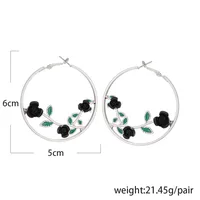 Flower Retro Alloy No Inlaid Plating Earrings main image 1