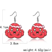 Personnage De Dessin Animé Style De Bande Dessinée Alliage Plastique Pas D'Incrustation Des Boucles D'Oreilles main image 5