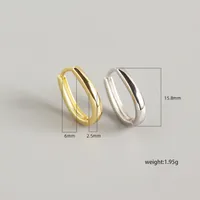 Geometric Simple Style 925 Sterling Silver No Inlaid Plating Earrings main image 2