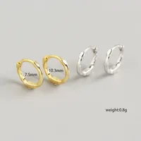 Géométrique Décontractée Style Simple Style Classique Argent Sterling 925 Pas D'Incrustation Placage Des Boucles D'Oreilles main image 2