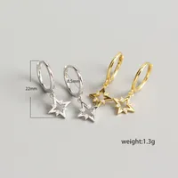 Estrella Moda Plata De Ley 925 Joya Enchapado Pendientes main image 2