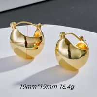 Heart Fashion Copper 14K Gold Plated No Inlaid Earrings main image 3