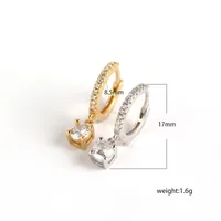 Geometric Fashion 925 Sterling Silver Gem Plating Earrings main image 1