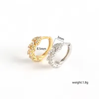 Flower Fashion Gem Plating Earrings Ear Studs main image 1