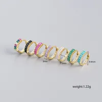 Fashion Geometric Plating Gem Earrings Ear Studs main image 1
