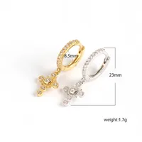 Cross Fashion Gem Plating Earrings main image 1