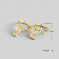 Star Fashion Gem Plating Earrings main image 1