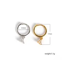 Geometric Fashion Gem Plating Earrings main image 1