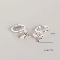 Insecte Mode Argent Sterling 925 Gemme Placage Des Boucles D'Oreilles main image 2