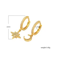 Star Fashion Gem Plating Earrings Ear Studs main image 1