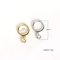 Geometric Fashion 925 Sterling Silver Gem Plating Earrings main image 1