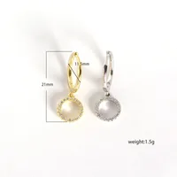 Geometric Fashion 925 Sterling Silver Gem Plating Earrings main image 1