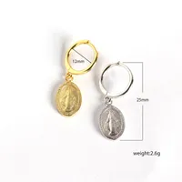 Géométrique Mode Argent Sterling 925 Pas D'Incrustation Placage Des Boucles D'Oreilles main image 1