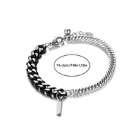 Splicing Original Design No Inlaid 304 Stainless Steel Bracelets Wholesale sku image 2