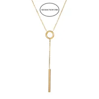Flower Simple Style 304 Stainless Steel Necklace Wholesale sku image 1