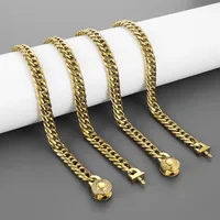 Estilo Simple Acero Titanio Geométrico Color Sólido Pulido Enchapado Chapados en oro de 18k Hombres Conjunto De Joyas main image 4