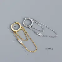 Geometric Fashion 925 Sterling Silver Gem Plating Earrings main image 2