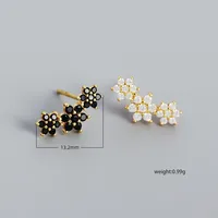 Flower Fashion Gem Plating Earrings Ear Studs main image 2