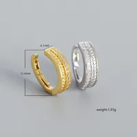 Geometric Fashion Gem Plating Earrings main image 2