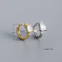 Geometric Fashion Gem Plating Earrings main image 1