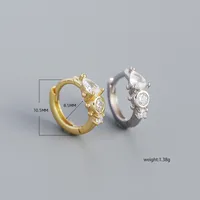 Geometric Fashion Gem Plating Earrings main image 2