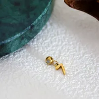 1 Pieza Acero Inoxidable 304 Chapados en oro de 18k Letra Colgante sku image 73