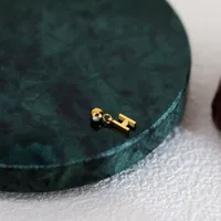1 Pieza Acero Inoxidable 304 Chapados en oro de 18k Letra Colgante sku image 36