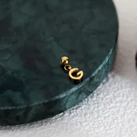 1 Pieza Acero Inoxidable 304 Chapados en oro de 18k Letra Colgante sku image 44