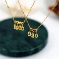 1 Pieza Acero Inoxidable 304 Chapados en oro de 18k Letra Colgante main image 3