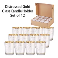 Christmas Glass Starry Sky Simple Style Party Candlestick sku image 17