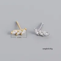 Geometric Fashion Gem Plating Earrings Ear Studs main image 2