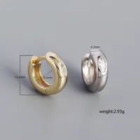 Géométrique Mode Gemme Placage Des Boucles D'Oreilles main image 2