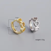Cœur Pas D'Incrustation Placage Des Boucles D'Oreilles main image 2
