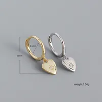 Heart Fashion 925 Sterling Silver Gem Plating Earrings main image 2