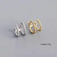 Géométrique Mode Gemme Placage Des Boucles D'Oreilles main image 2