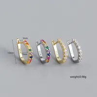 Géométrique Mode Gemme Placage Des Boucles D'Oreilles main image 2