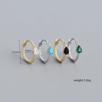 Geometric Fashion Gem Plating Earrings main image 2