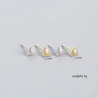 Geometric Fashion Gem Plating Earrings Ear Studs main image 2