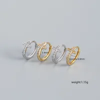 Cruzar Moda Joya Enchapado Pendientes main image 2