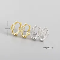 Mode Gemme Placage Des Boucles D'Oreilles main image 2