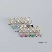 Géométrique Mode Gemme Placage Des Boucles D'Oreilles Boucles D'Oreilles main image 2