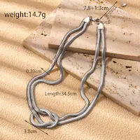 Simple Style Knot Stainless Steel Plating 18k Gold Plated Bracelets Necklace main image 4