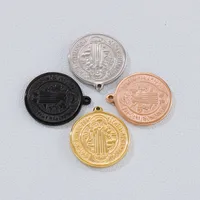 1 Pieza Acero Inoxidable Chapados en oro de 18k Humano Exorcista Colgante main image 1