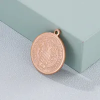 1 Piece Stainless Steel 18K Gold Plated Human Exorcist Pendant main image 4